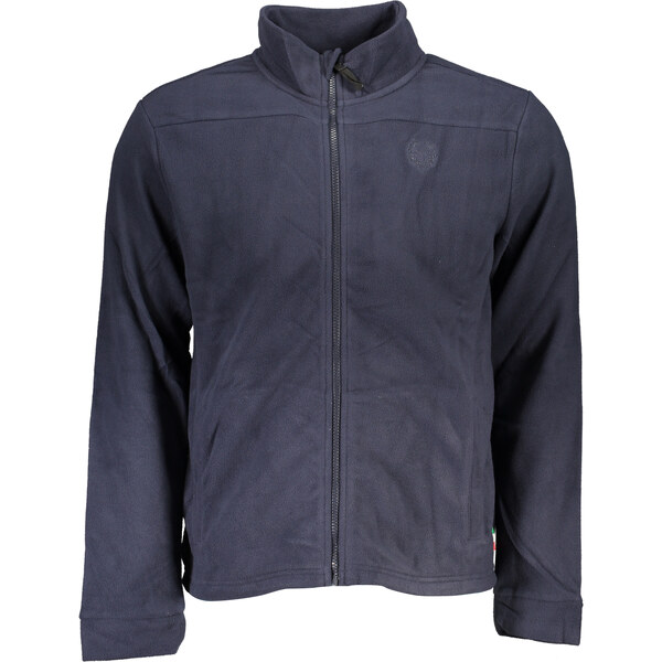 GIAN MARCO VENTURI Pánska modrá fleecová mikina na zips 64709247