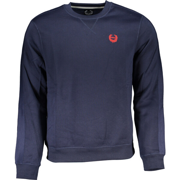 GIAN MARCO VENTURI Pánska modrá mikina bez zipsu 64711972