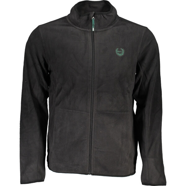 GIAN MARCO VENTURI Pánska čierna fleecová mikina na zips 64712136