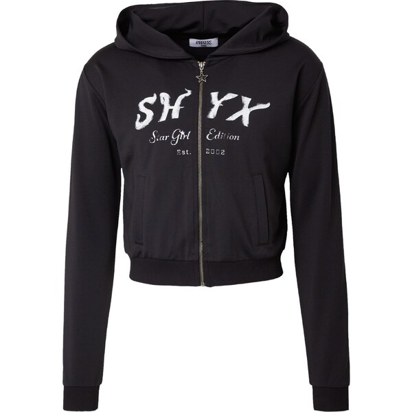 SHYX Tepláková bunda čierna / biela 54293218