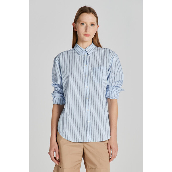 KOŠEĽA GANT REL STRIPED POPLIN SHIRT COLLEGE BLUE 48836863