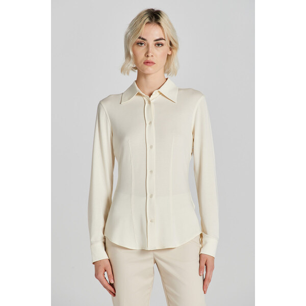 KOŠEĽA GANT SLIM JERSEY SHIRT CREAM 48836877