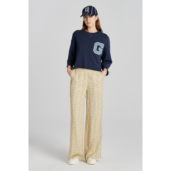 NOHAVICE GANT REG WIDE G PATTERN PANTS DUSTY YELLOW 48836906