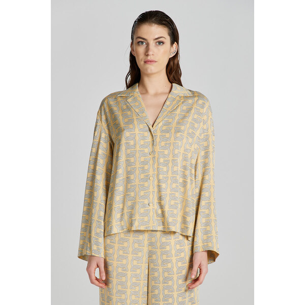 KOŠEĽA GANT REL CAMP COLLAR G PATTERN SHIRT DUSTY YELLOW 48836907