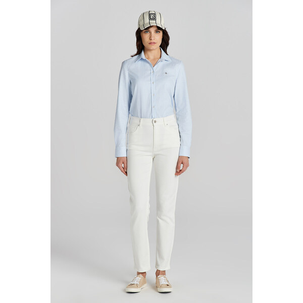 DŽÍNSY GANT SLIM CROPPED WHITE JEANS EGGSHELL 48836922