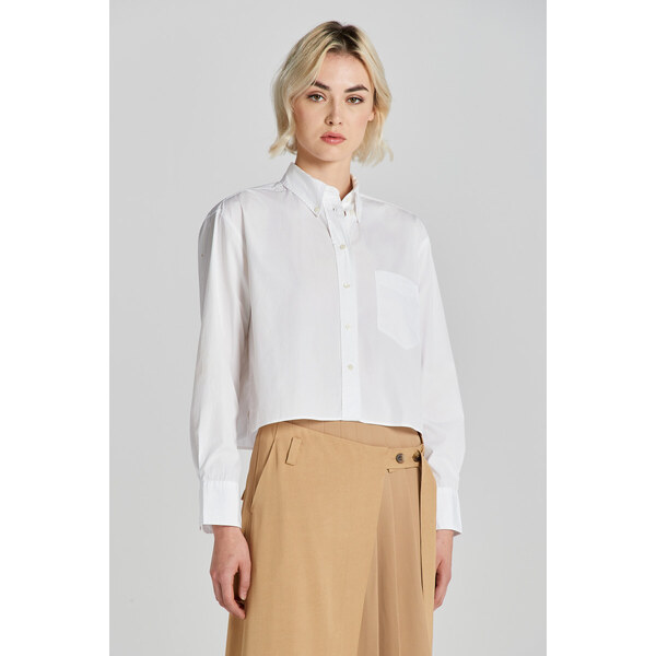 KOŠEĽA GANT REL CROPPED SHIRT WHITE 48836927