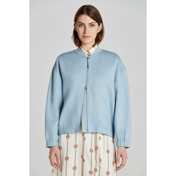 BUNDA GANT LINEN BLEND BOMBER JACKET DOVE BLUE 48836952