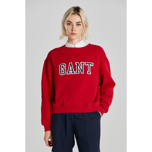 MIKINA GANT LOGO C-NECK SWEAT RUBY RED 48836965