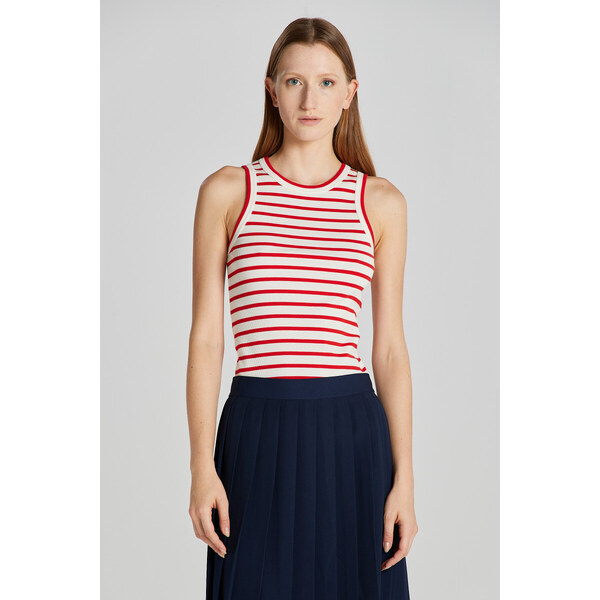 TRIČKO GANT STRIPED TANK TOP BRIGHT RED 48836973