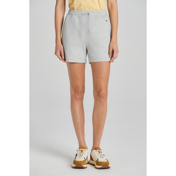TEPLÁKOVÉ ŠORTKY GANT REL SHIELD SHORTS LIGHT GREY MELANGE 48836979