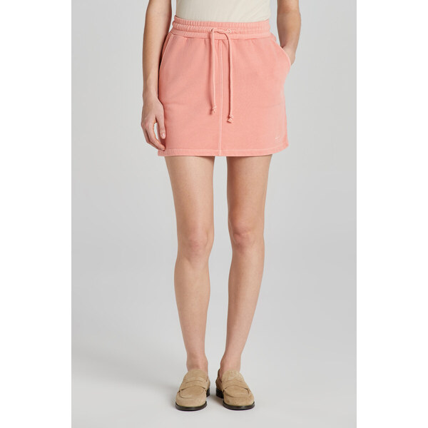 TEPLÁKOVÁ SUKŇA GANT REL MINI SUNFADED SKIRT PEACHY PINK 48836976