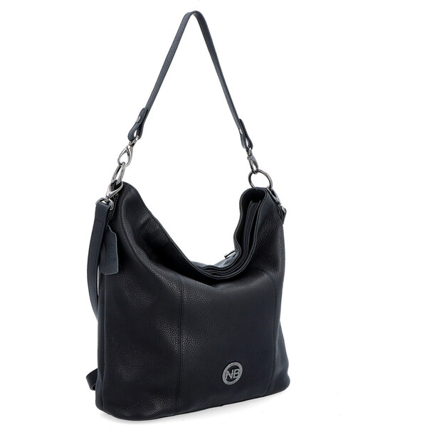 Kožená kabelka cez rameno Noelia Bolger čierna NB 3002 C 48932435