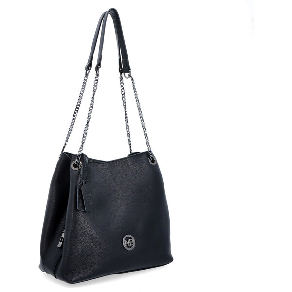 Kožená kabelka cez rameno Noelia Bolger čierna NB 3000 C 48932437