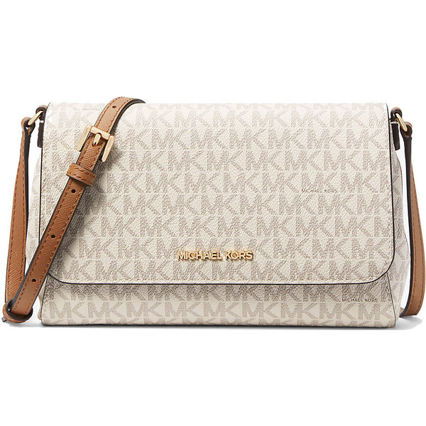 Michael Kors Medium Logo Convertible Crossbody Bag Vanilla 25940027
