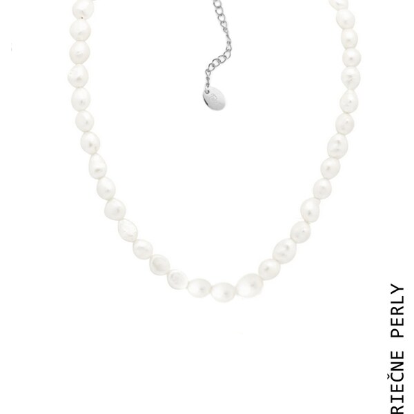Taboo náhrdelník Atlantis, prírodné, riečne, biele perly tba103 48856561