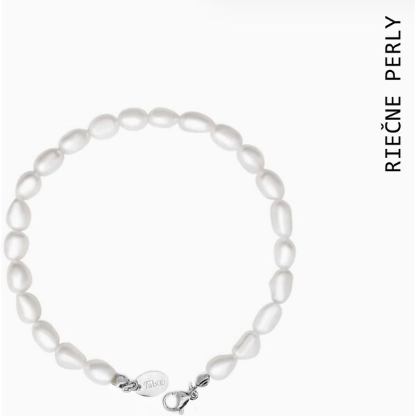 Taboo náramok Atlantis, prírodné, riečne, biele perly tba105 48856563