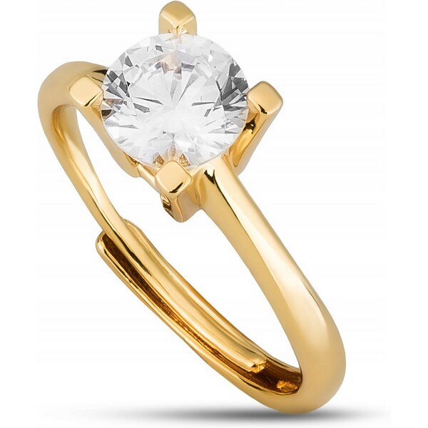 Pozlátený prsteň so zirkónom - Peterson 58387778