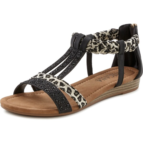 LASCANA Sandále krémová / mokka / čierna 57220760