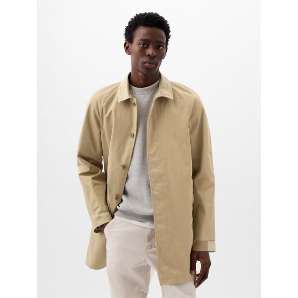 Béžový pánsky nepremokavý ľahký kabát GAP 50563024