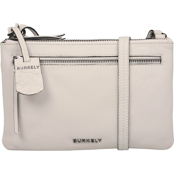 Dámska crossbody kožená kabelka Burkely Whelly - krémová 49169300