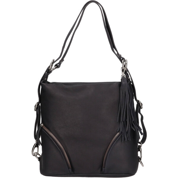 The Trend Dámska kožená batôžko-kabelka Trend Ariana - tmavo modrá 48227265