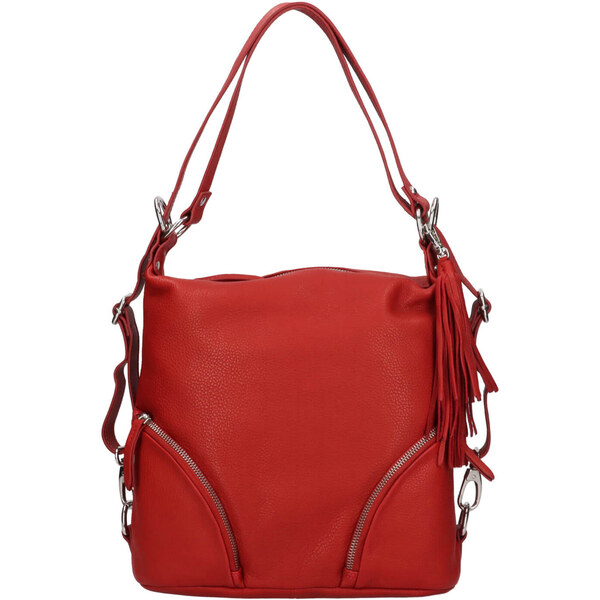 The Trend Dámska kožená batôžko-kabelka Trend Ariana - čevená 49169317