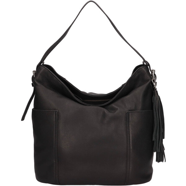 Dámska kožená kabelka The Trend Lenka - čierna 49169320