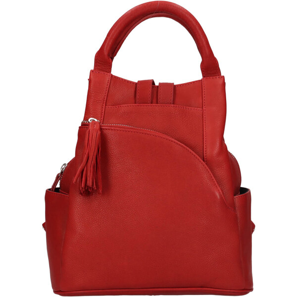 Dámsky kožený batoh The Trend Diana - červená 49169322