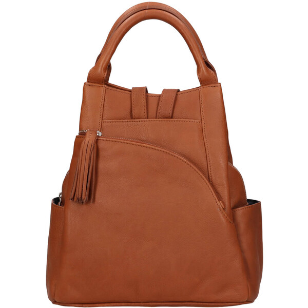 Dámsky kožený batoh The Trend Diana - koňak 49169321