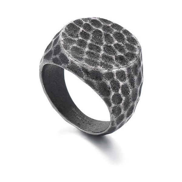 Royal Fashion pánsky čierny prsteň KR105964-KJX 54217184