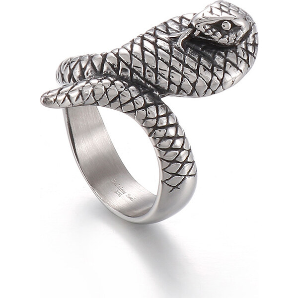 Royal Fashion pánsky čierny prsteň Kobra KR103523-KJX 54217182