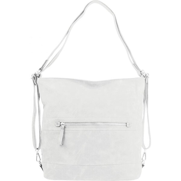 BELLA BELLY Veľká dámska kabelka cez rameno / batoh svetlá krémová 48909160