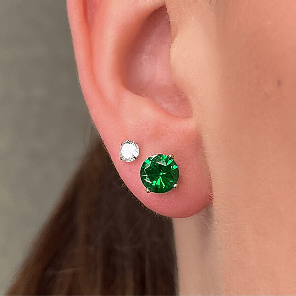 Olivie Strieborné náušnice SMARAGD 8268 48914796