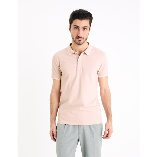 Staroružové pánske basic polo tričko Celio Decolrayeb 50572368