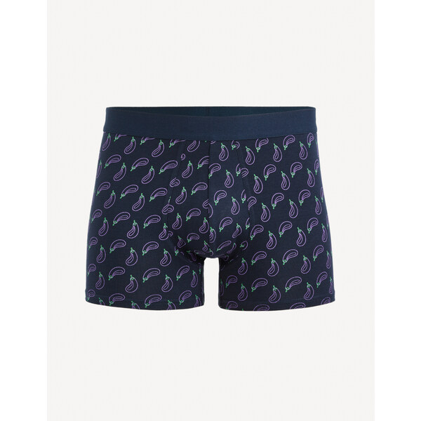 Tmavomodré pánske vzorované boxerky Celio Giboberneo 50572364