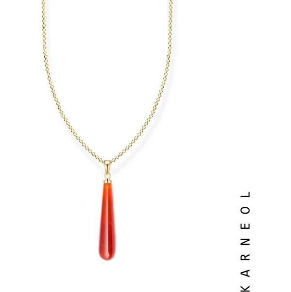 Taboo náhrdelník Fireground, karneol slza tbn735 48917834