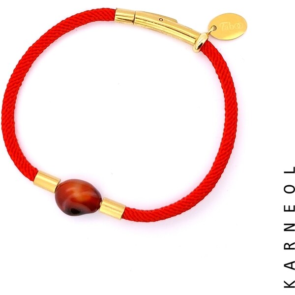 Taboo červený náramok Fireground, karneol nuget tbb919 48917835