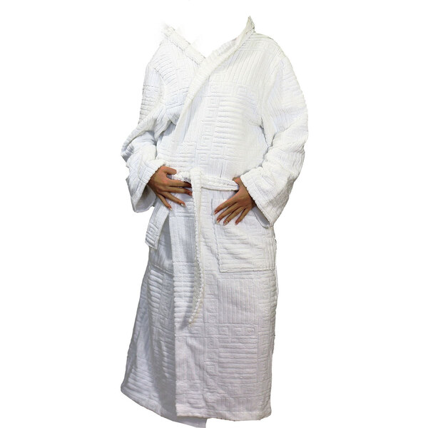 ACTION - Dámsky župan s kapucňou 31070100 biely - Vestis 49792588