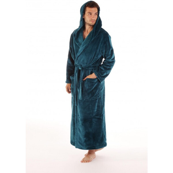 Unisex župan s kapucňou Siena 3156 Petrol - Vestis 65767959