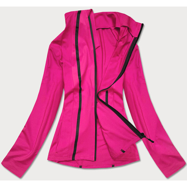 J.STYLE Ružová dámska mikina s nízkym stojačikom (HH020-51) 66726510