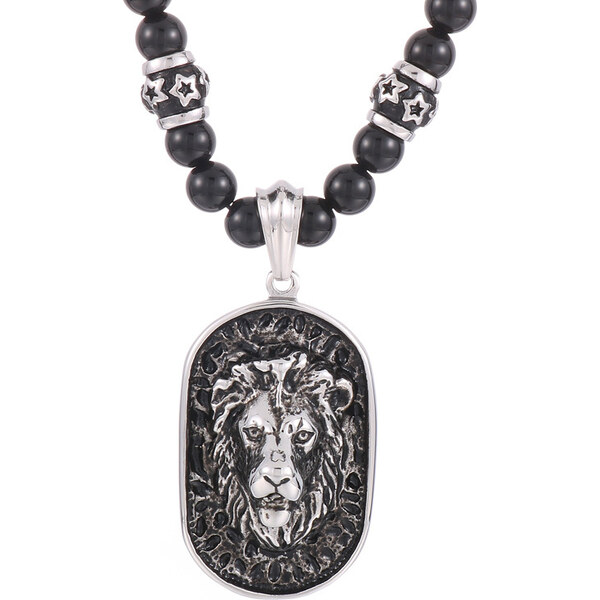 Royal Fashion pánsky náhrdelník Lev KN19395-BD 54217241