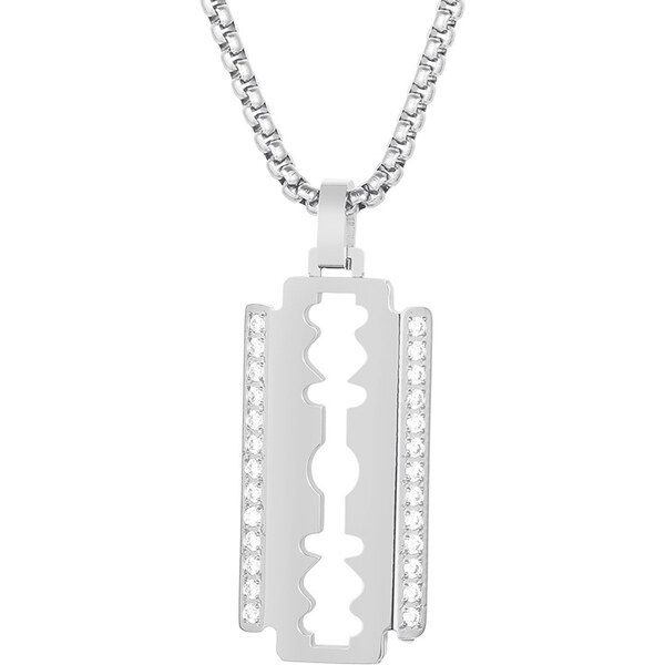 Royal Fashion pánsky náhrdelník Žiletka KN230661-KFC 54217247