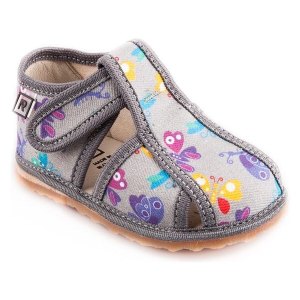 Papučky RAK Šedý Motýl s pamäťovou stielkou 46771039