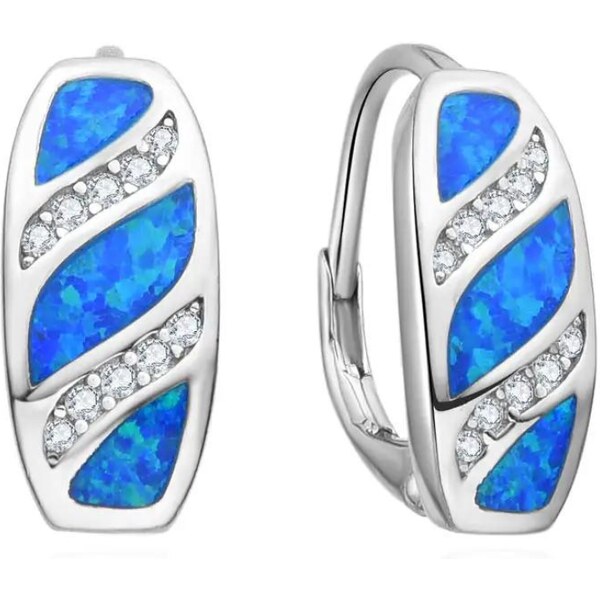 Olivie Strieborné náušnice OPÁL 8315 48961335