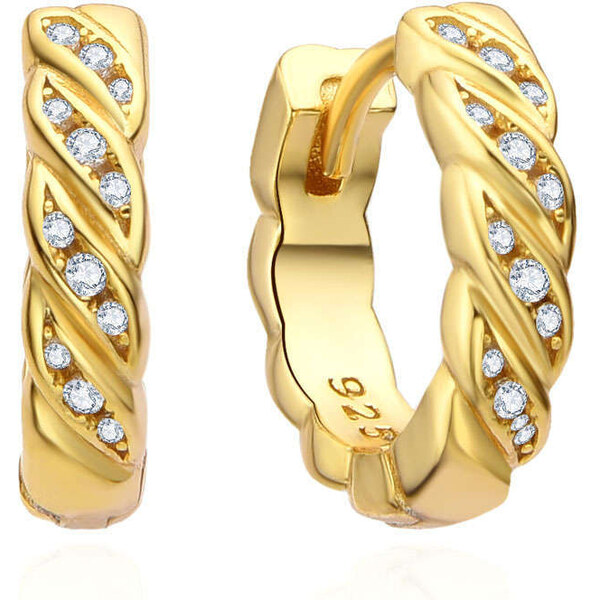 Olivie Strieborné náušnice KRUHY GOLD 8313 48961333