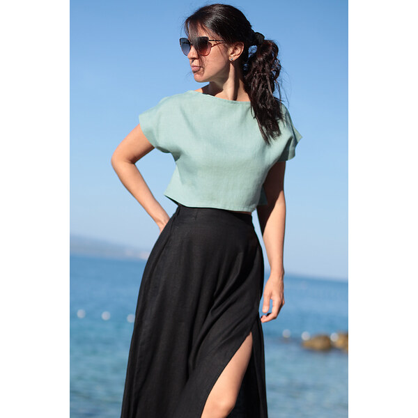 Autorské triko Lotika zo 100% lanu 49880349