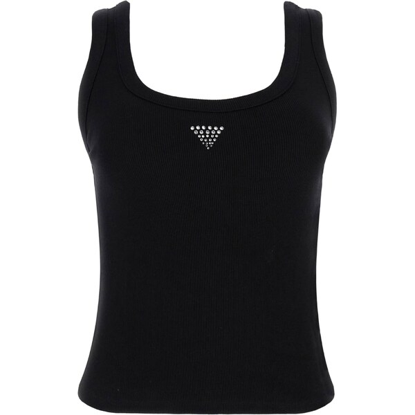 GUESS Top čierna / strieborná 50463055