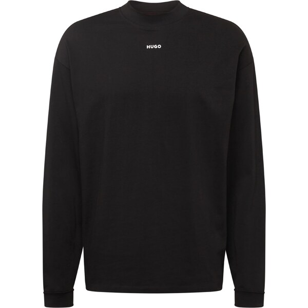 HUGO Tričko Dapaso čierna / biela 48940943