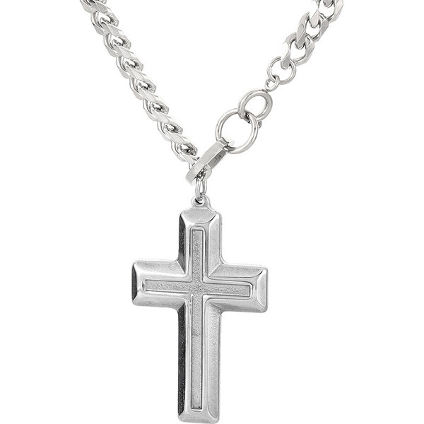 Royal Fashion pánsky náhrdelník Kríž KN238619-Z 54217240