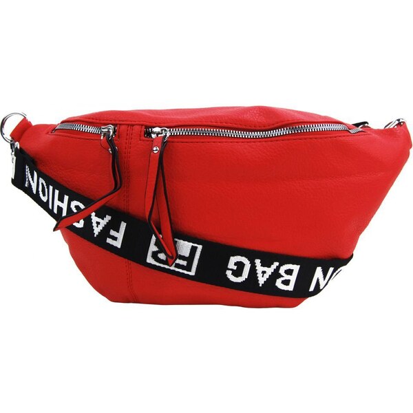 Fashion & CO Väčšia dámska moderná ľadvinka červená 48945050